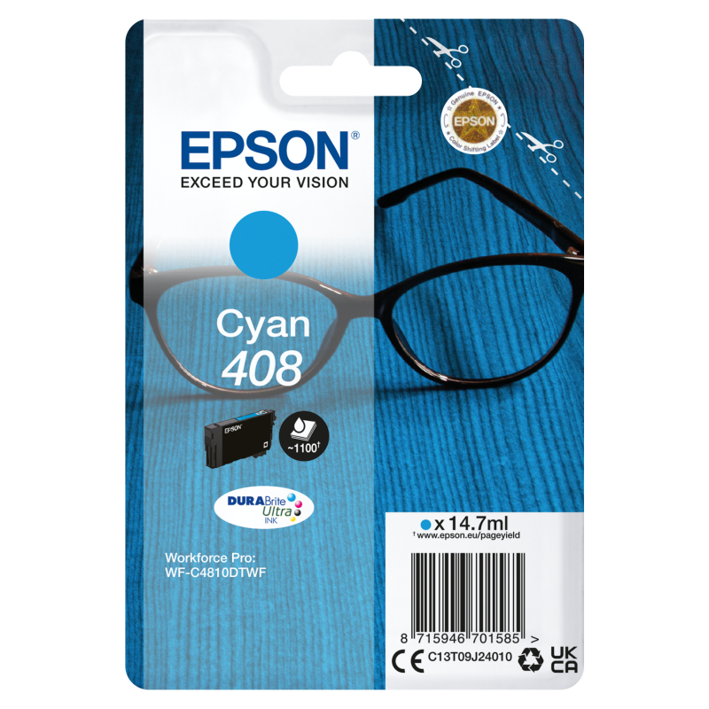 Epson T09J2 (408) kék eredeti tintapatron