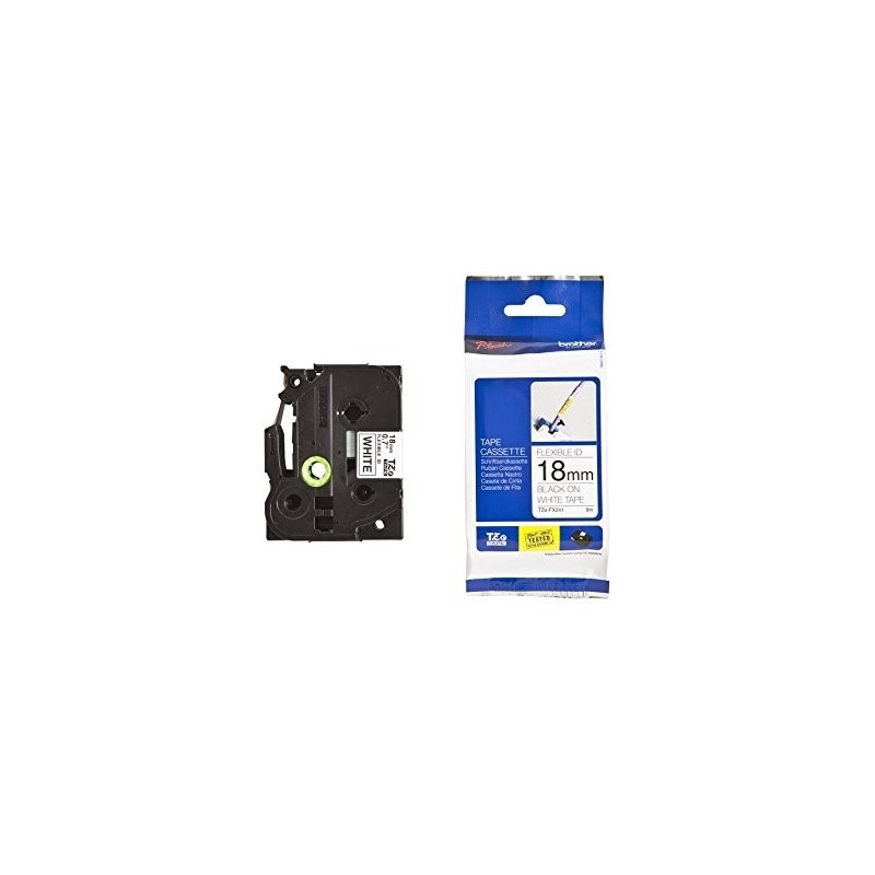 Brother TZE-FX241 fehér alapon fekete eredeti feliratozó szalag