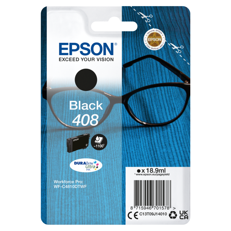 Epson T09J1 (408) fekete eredeti tintapatron