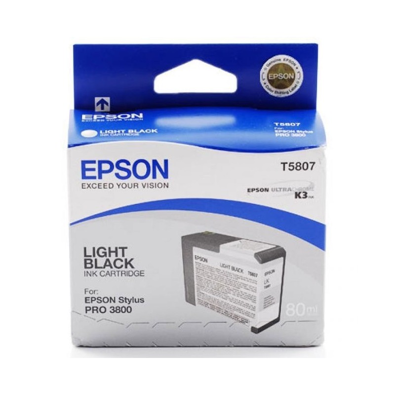Epson T5807 világos fekete eredeti tintapatron