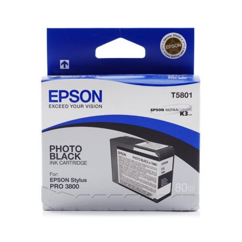 Epson T5801 fotó fekete eredeti tintapatron