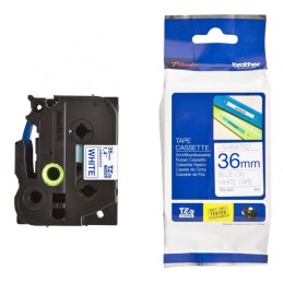 Brother TZE-263 fehér alapon kék eredeti feliratozó szalag