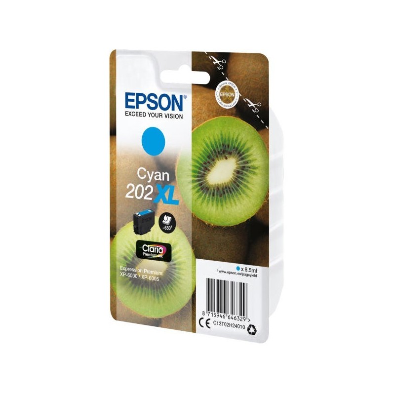 Epson T02H2 (202XL) kék eredeti tintapatron