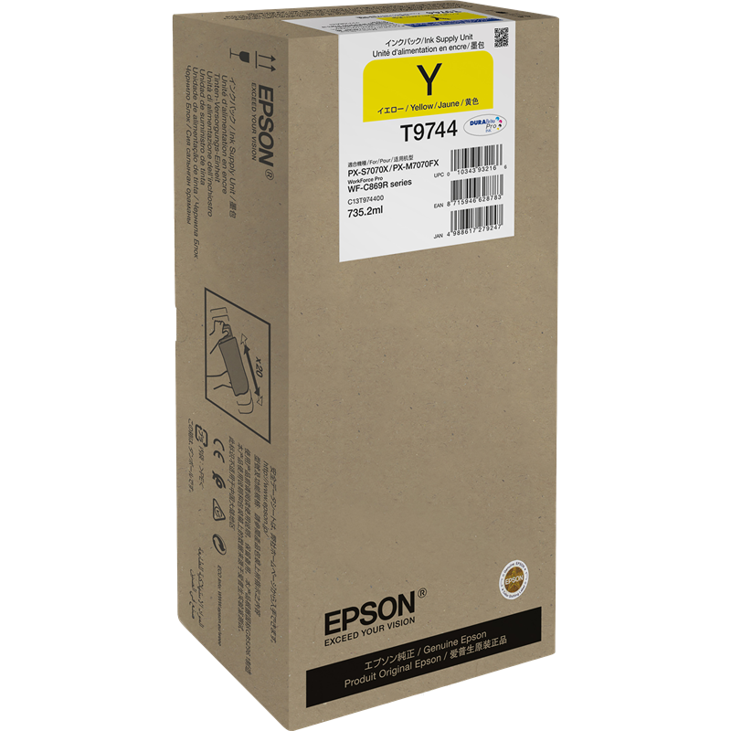 Epson T9744 sárga eredeti tintapatron