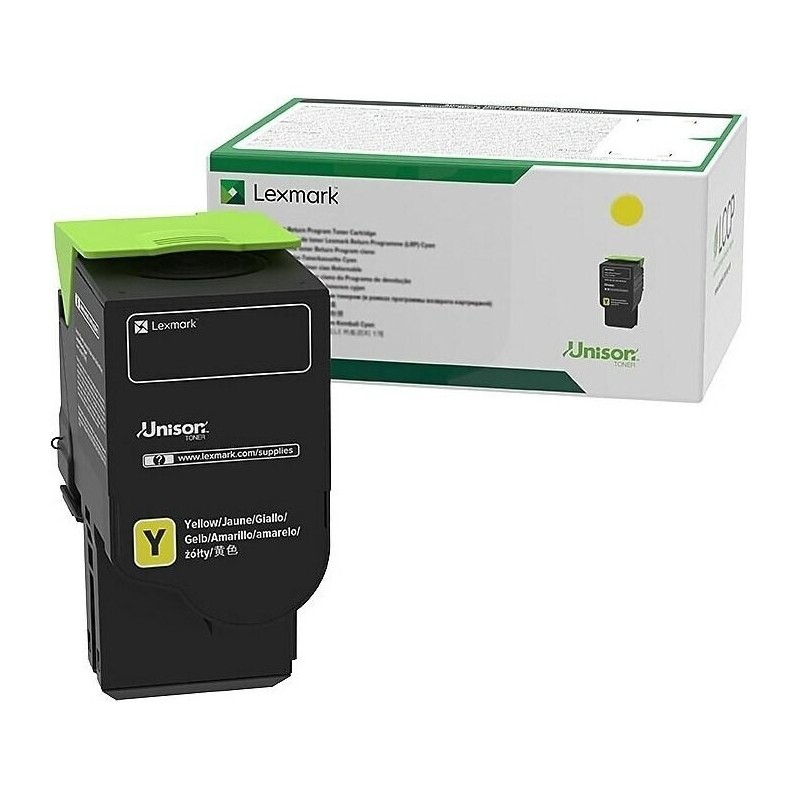 Lexmark [CS421/CX622] 78C2XYE sárga eredeti toner