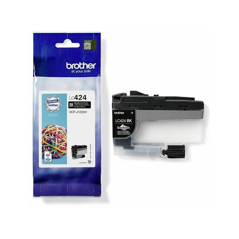 Brother LC424 fekete eredeti tintapatron