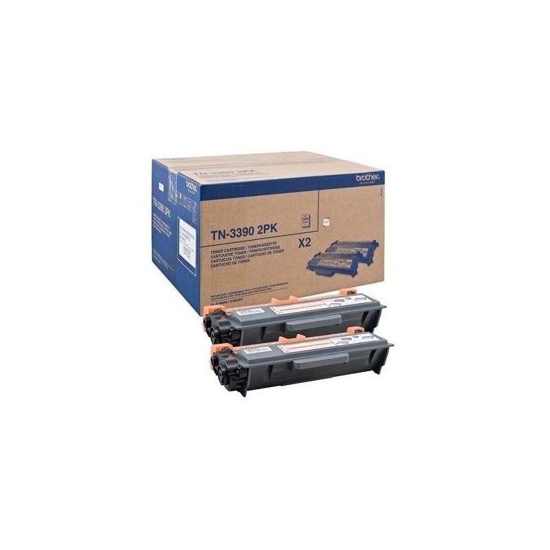 Brother TN-3390 fekete eredeti toner duplacsomag