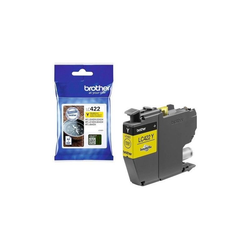Brother LC422 sárga eredeti tintapatron