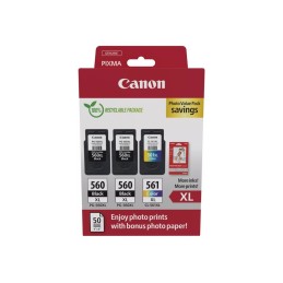 Canon PG-560XL X2 + CL-561XL eredeti tintapatron multipack + fotópapír
