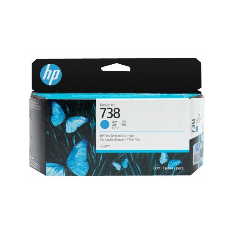 HP 498N5A No.738 kék eredeti tintapatron