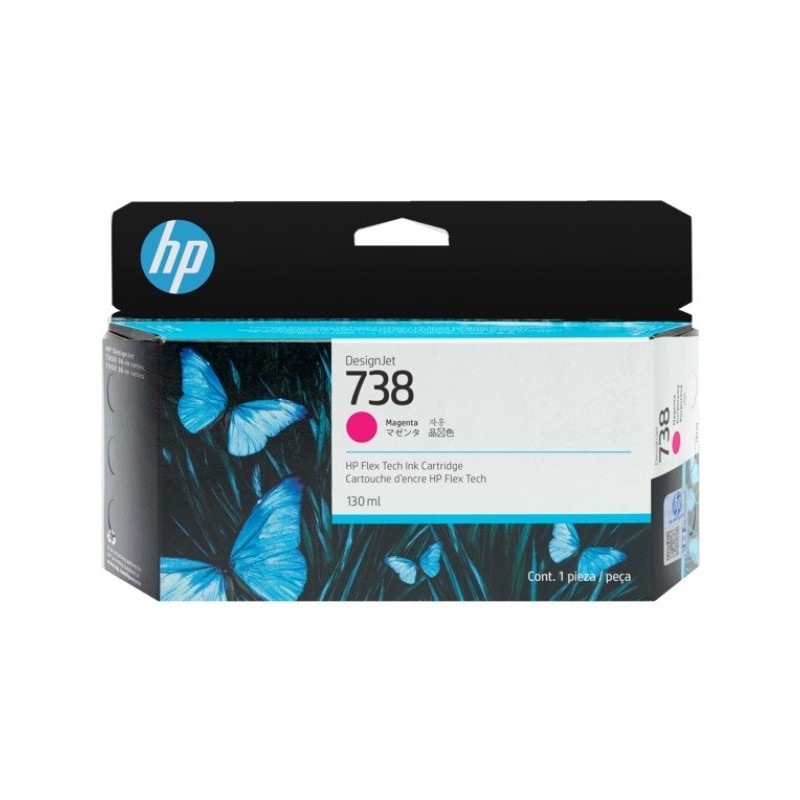 HP 498N6A No.738 magenta eredeti tintapatron