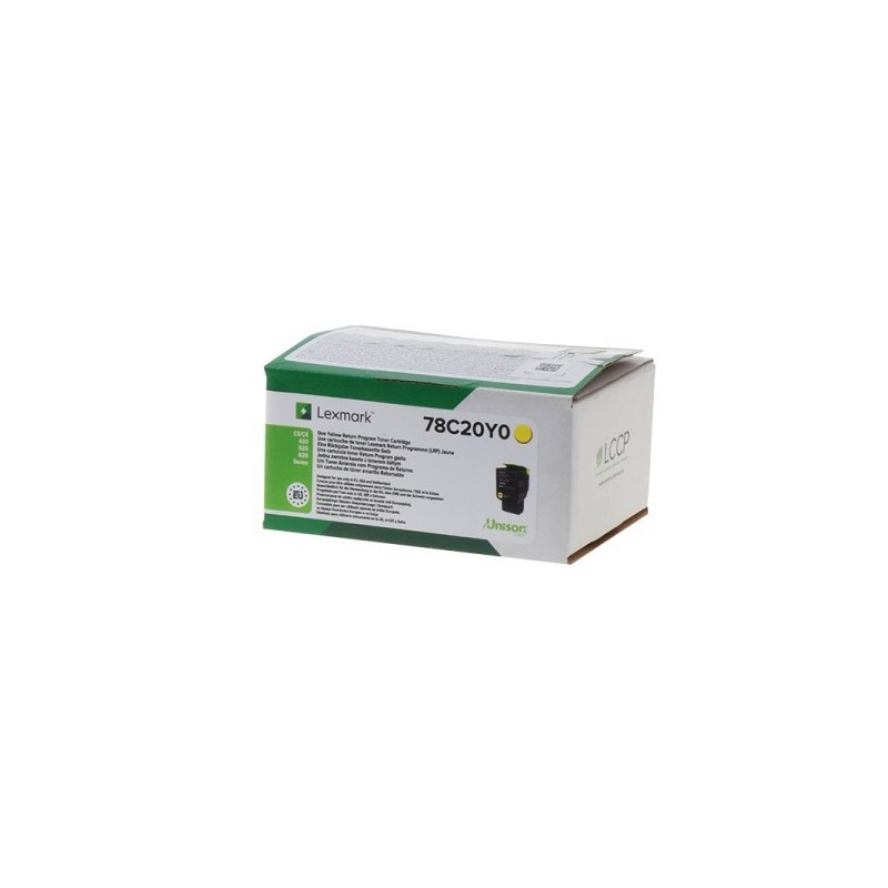 Lexmark [CS/CX421] 78C20Y0 sárga eredeti 1,4k toner