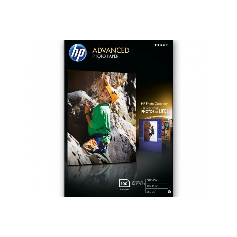 HP Q8692A fényes eredeti fotópapír (10x15cm, 100 lap, 250g)