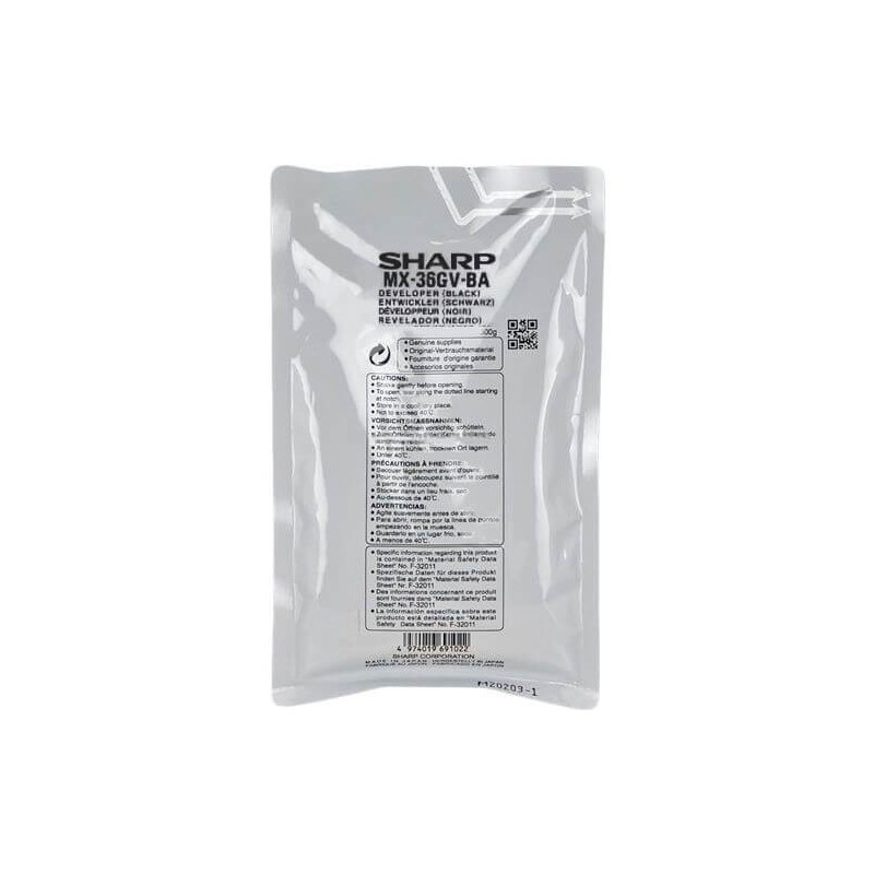 Sharp MX-36GVBA fekete eredeti developer