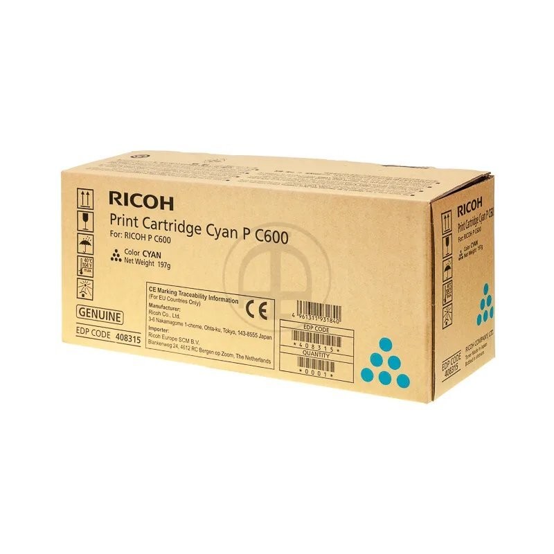 Ricoh P C600 kék eredeti toner (408315)
