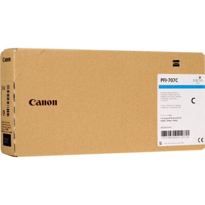 Canon PFI-707 kék eredeti tintapatron