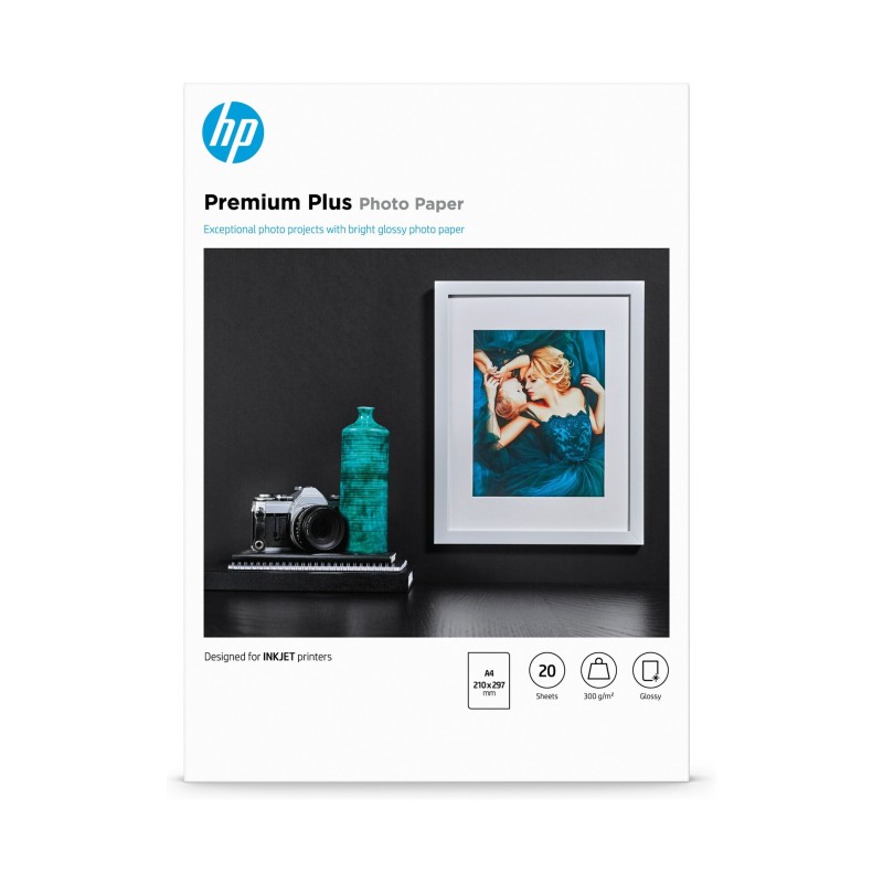 HP CR672A Prémium Plus fényes eredeti fotópapír (A4, 20 lap, 300g)