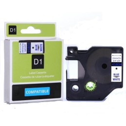 Dymo D1 45804 fehér alapon kék eredeti feliratozó szalag (45804)