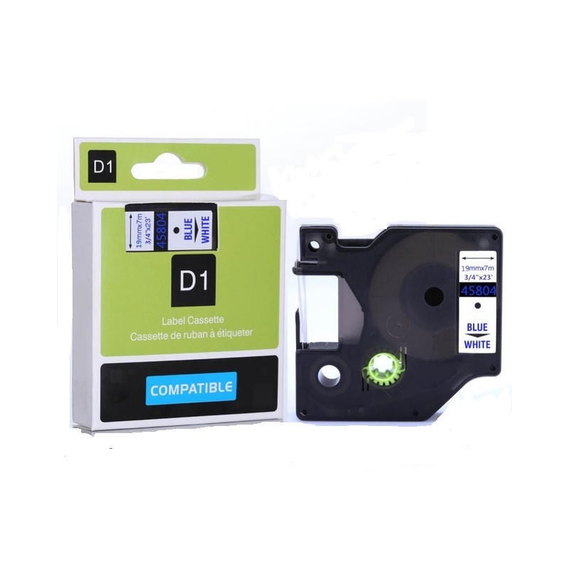 Dymo D1 45804 fehér alapon kék eredeti feliratozó szalag (45804)