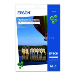 Epson S041332 prémium félfényes eredeti fotópapír (A4, 20 lap, 251g)