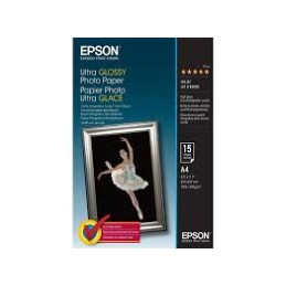 Epson S041927 ultra fényes eredeti fotópapír (A4, 15 lap, 300g)