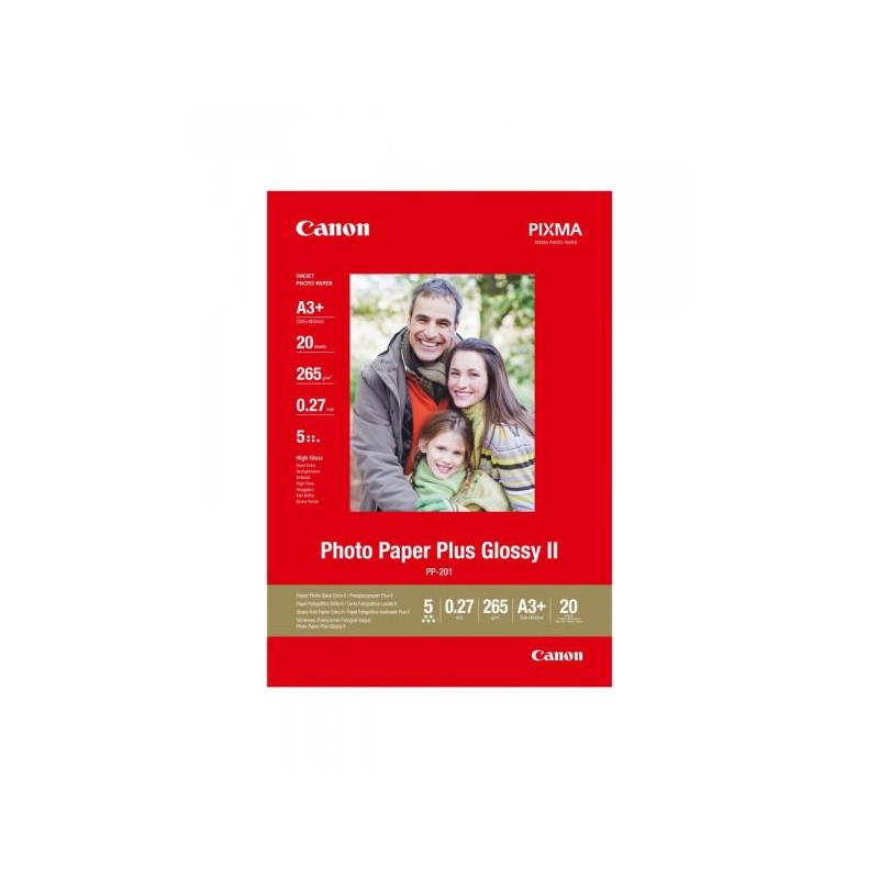 Canon PP-201 fényes eredeti fotópapír (A/3+, 20 lap, 265g, 2311B021)