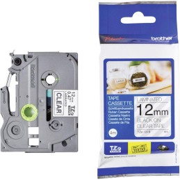 Brother TZE-131s átlátszó alapon fekete eredeti feliratozó szalag (12mm x 4m)
