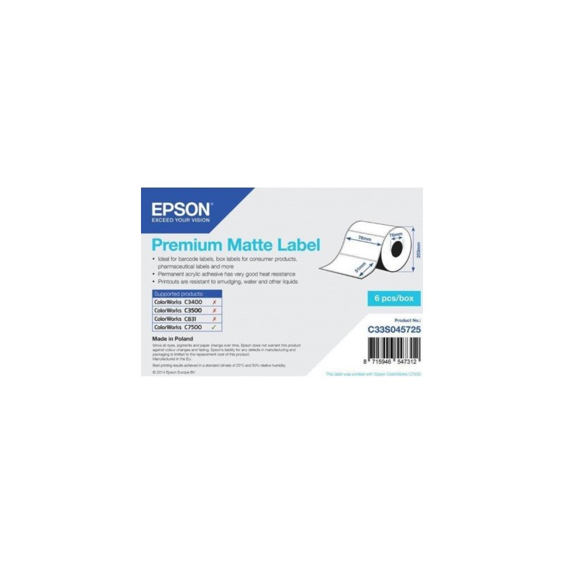 Epson S045725 eredeti címketekercs