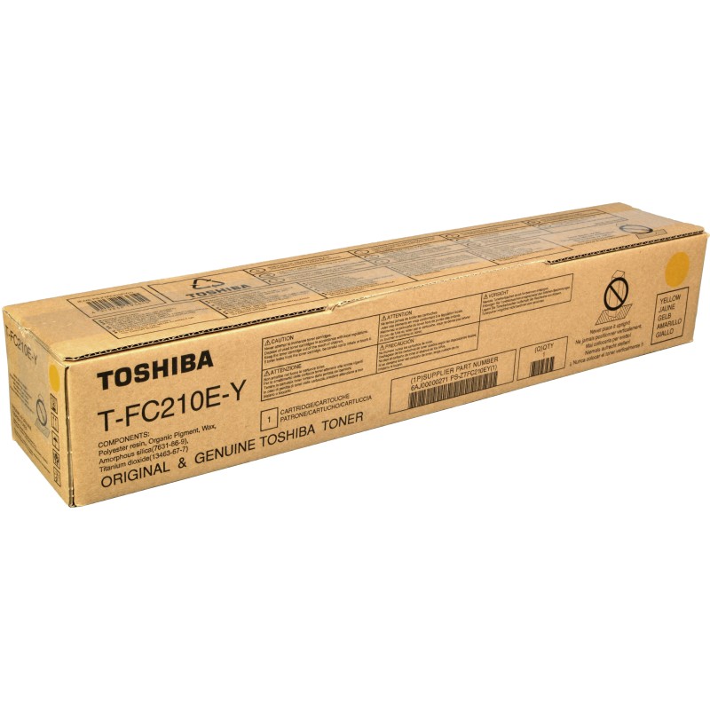 Toshiba T-FC210EY sárga eredeti toner
