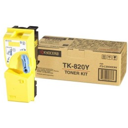 Kyocera TK-820Y sárga eredeti toner 1T02HPAEU0