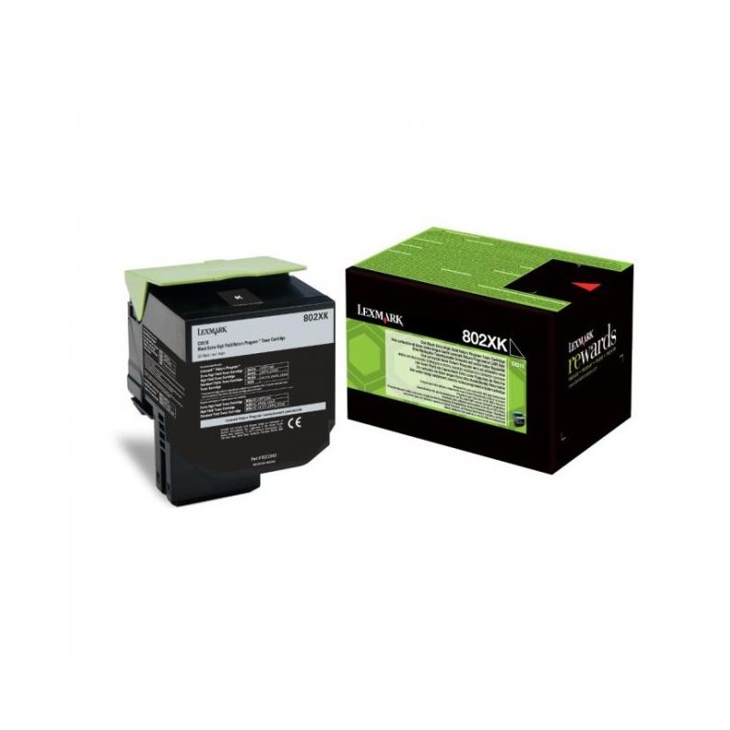 Lexmark [802XK] 80C2XK0 fekete eredeti toner