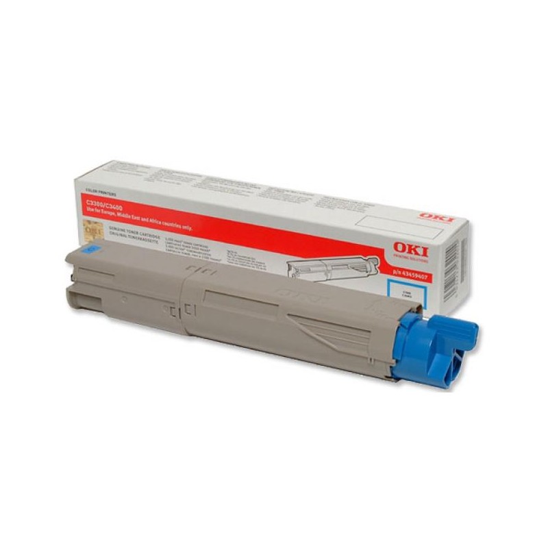 Oki [C-3300,3400,3600] kék eredeti toner (43459435)