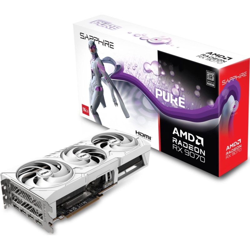 Sapphire Radeon RX9070 16GB DDR6 Pure Gaming OC