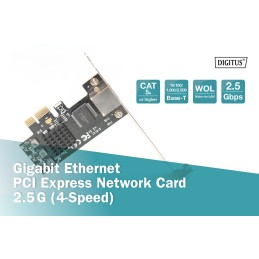 Digitus Ethernet PCI Express Network Card 2.5G (4-Speed)