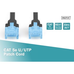 Digitus CAT5e U-UTP Patch Cable 1m Black