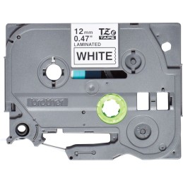 Brother TZE-231s laminált P-touch szalag (12mm)  Black on White - 4m
