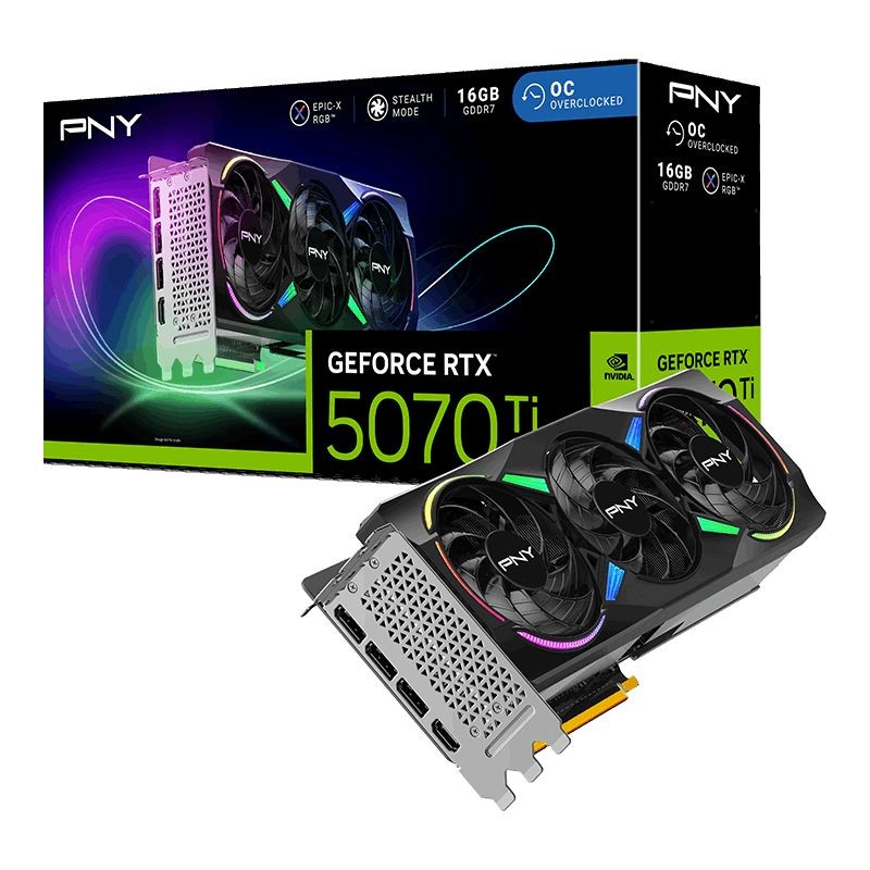 PNY GeForce RTX5070TI 16GB DDR7 ARGB EPIC-X RGB