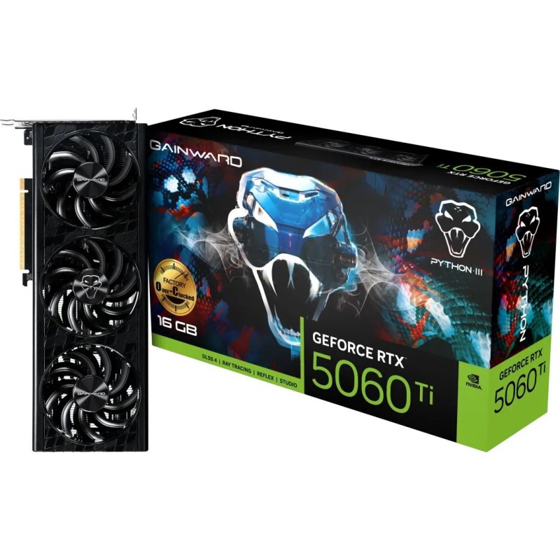 Gainward GeForce RTX5060 TI 16GB DDR7 Python III OC