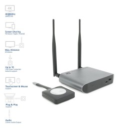 ACT Aero 4K Wireless Presentation System Grey