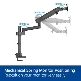 ACT AC8327 Single monitor arm office solid pro with mechanical spring