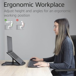 ACT AC8150 Összecsukható laptopállvány 7 állítható magasságú pozícióval