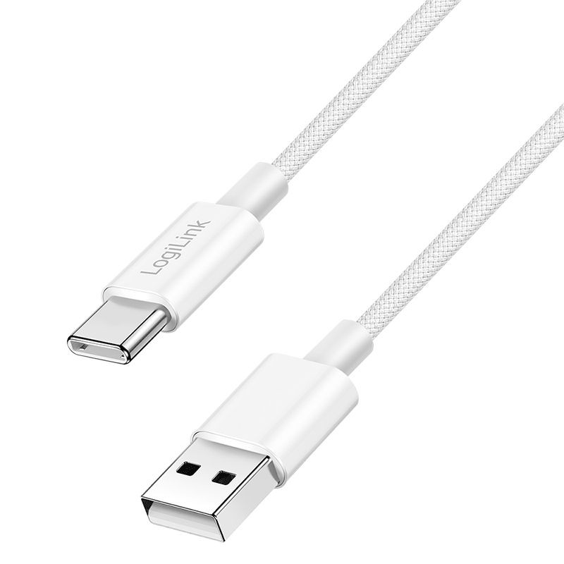 Logilink USB-A to USB-C male/male cable 0,5m White