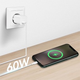 Logilink USB-A to USB-C male/male cable 0,5m White