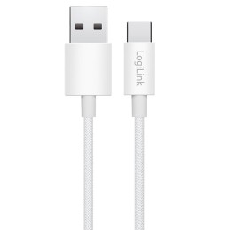Logilink USB-A to USB-C male/male cable 0,5m White