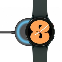 FIXED USB-C töltő kábel a Samsung Galaxy Watch 4 okosórához, fekete
