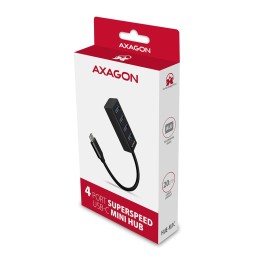 AXAGON HUE-M1C USB3.2 Type-C Hub 4-port metal black