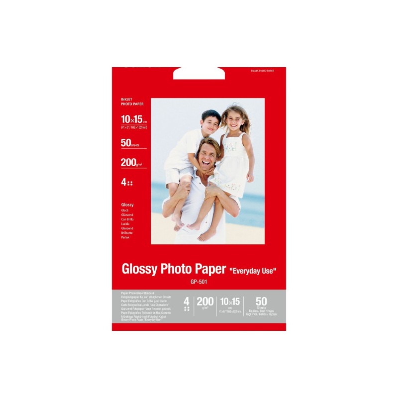 Canon GP-501 fényes eredeti fotópapír (10x15cm, 50 lap, 200g, 0775B081)