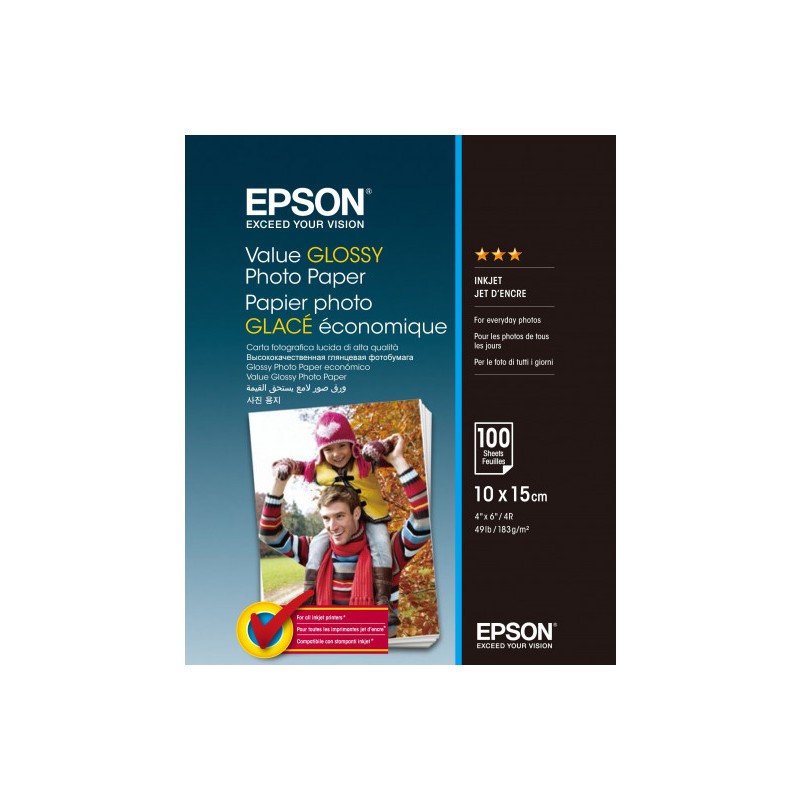 Epson S400039 fényes eredeti fotópapír (10x15cm, 100 lap, 183g)