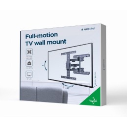 Gembird WM-65ST-01 Full-motion TV wall mount 32”-65” Black