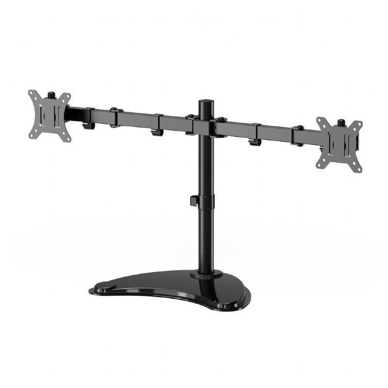 Gembird Dual monitor desk stand 13”-32” Black